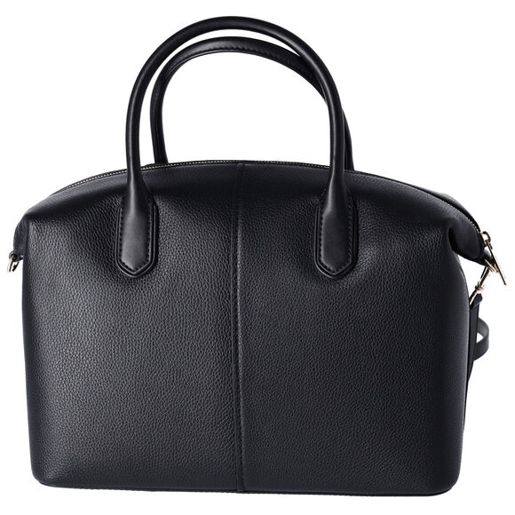 Michael Kors Hyde Large Slouchy Satchel Black Pebbled Leather - Picture 3 of 5